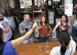 Stein Hoisting Competition at Fireforge Brewery's Oktoberfest Weekend